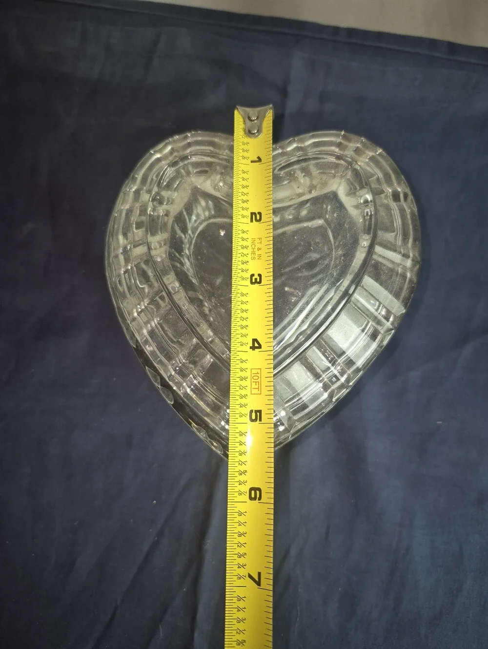 Clear Heart-Shaped Glass Serving Dish with Lid - Clear